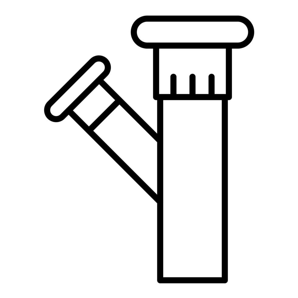 Tailpiece Line Icon vector