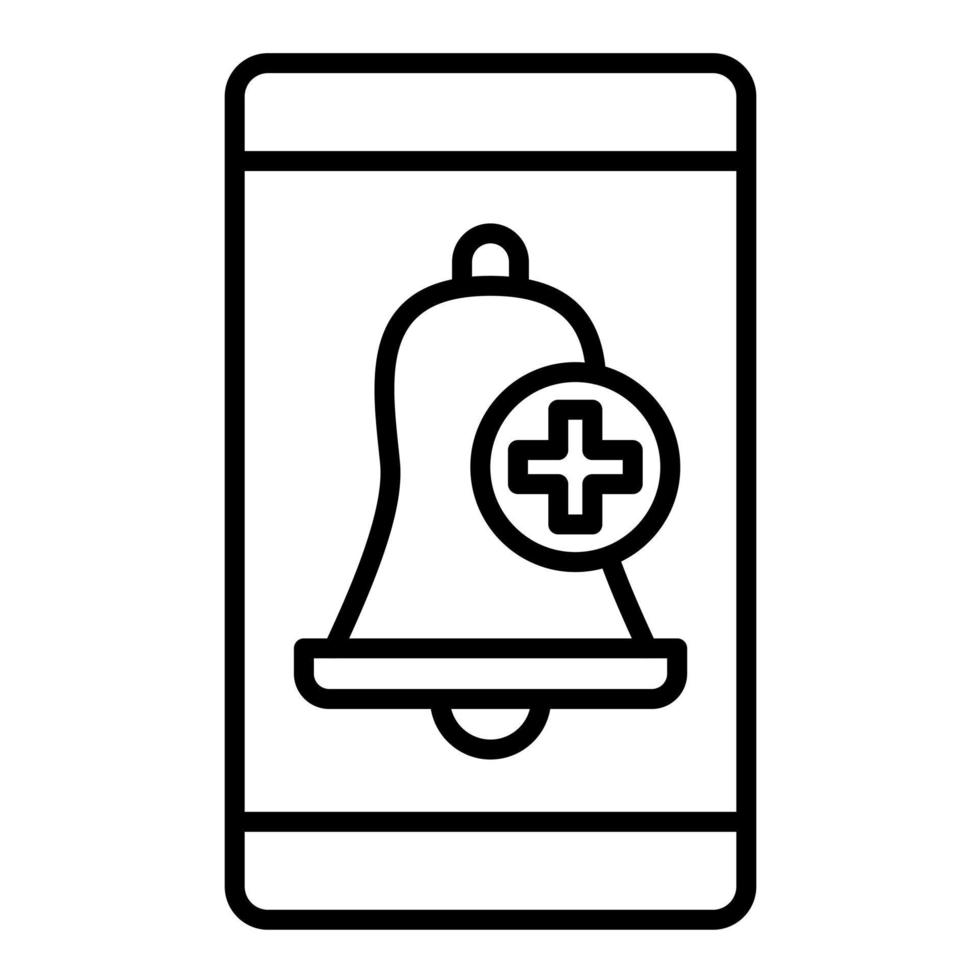 Add Alarm Line Icon vector