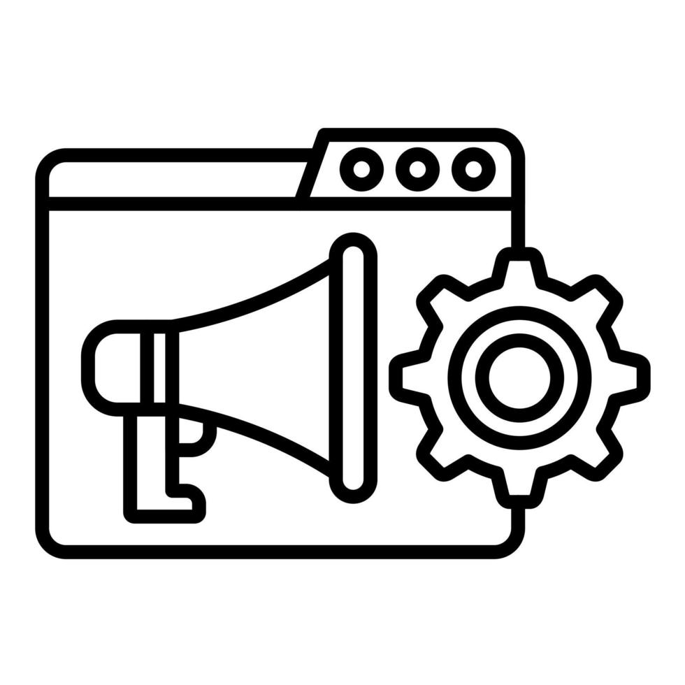 Programmatic Media Buy Line Icon vector