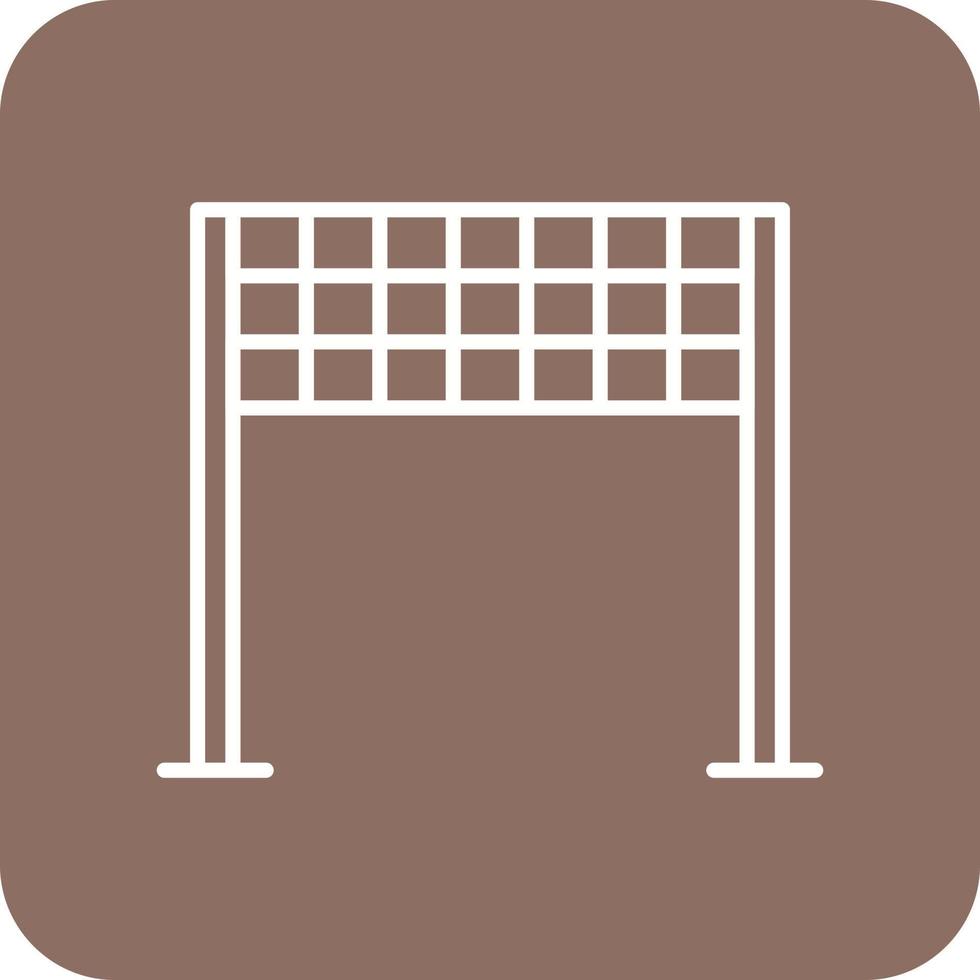 Finish Line Line Round Corner Background Icons vector