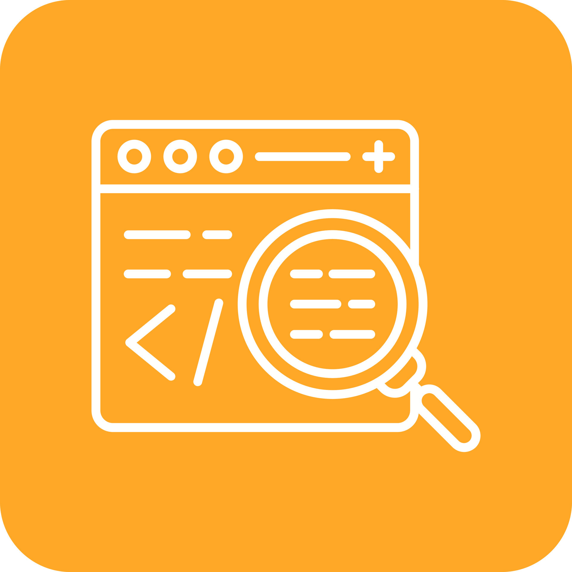 Code Testing Line Round Corner Background Icons 14808772 Vector Art at ...