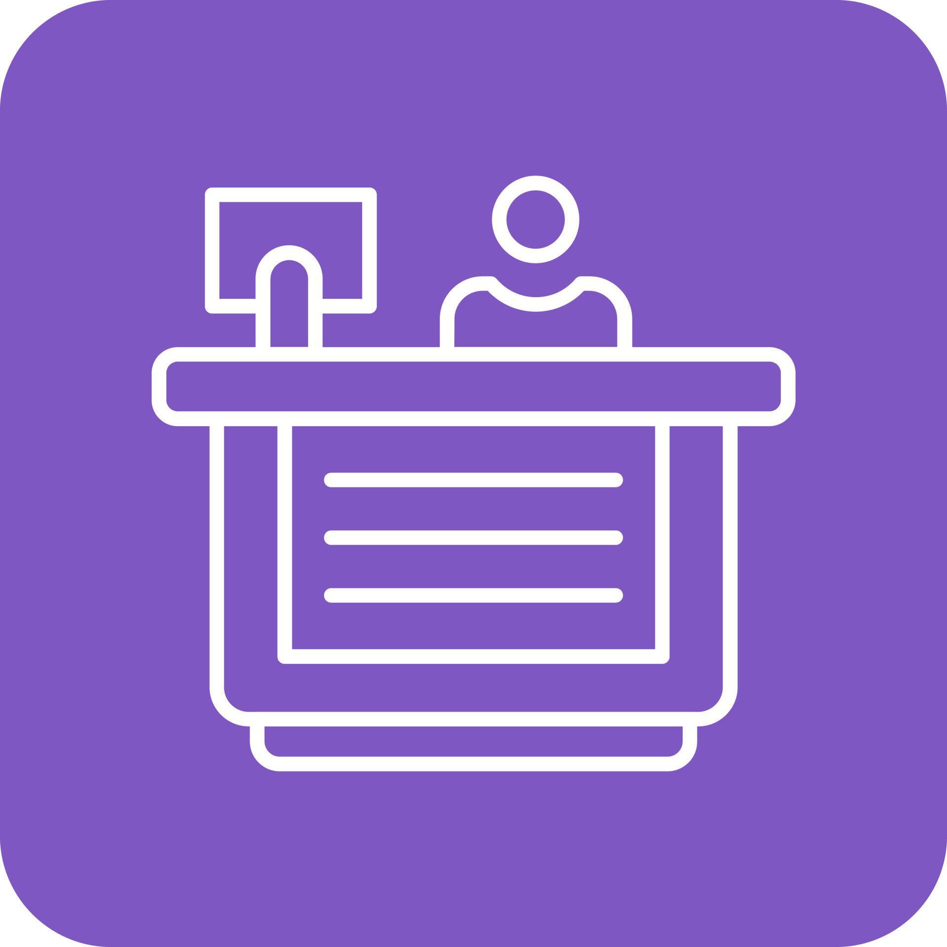 Reception Line Round Corner Background Icons 14808774 Vector Art at