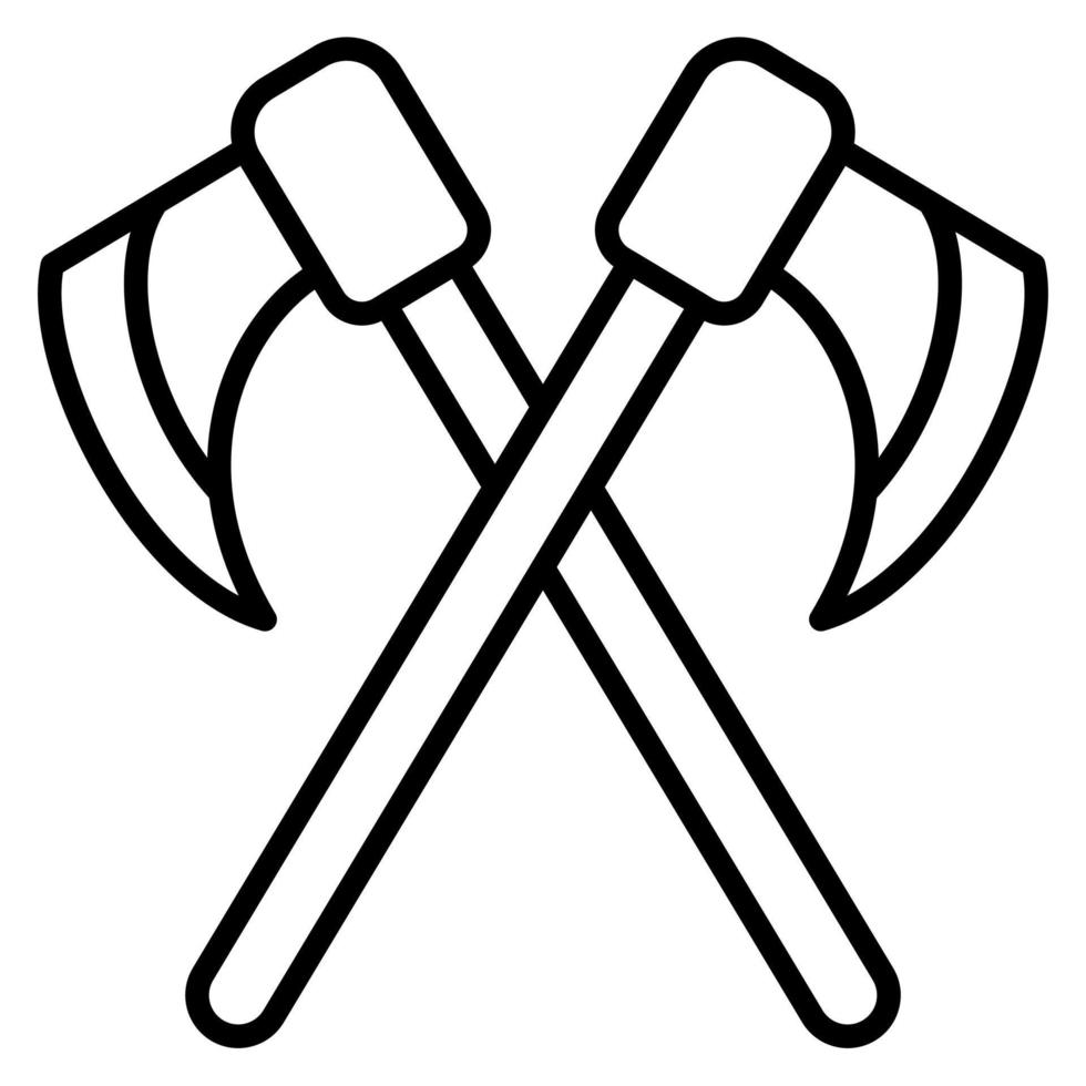 Two Axes Line Icon vector