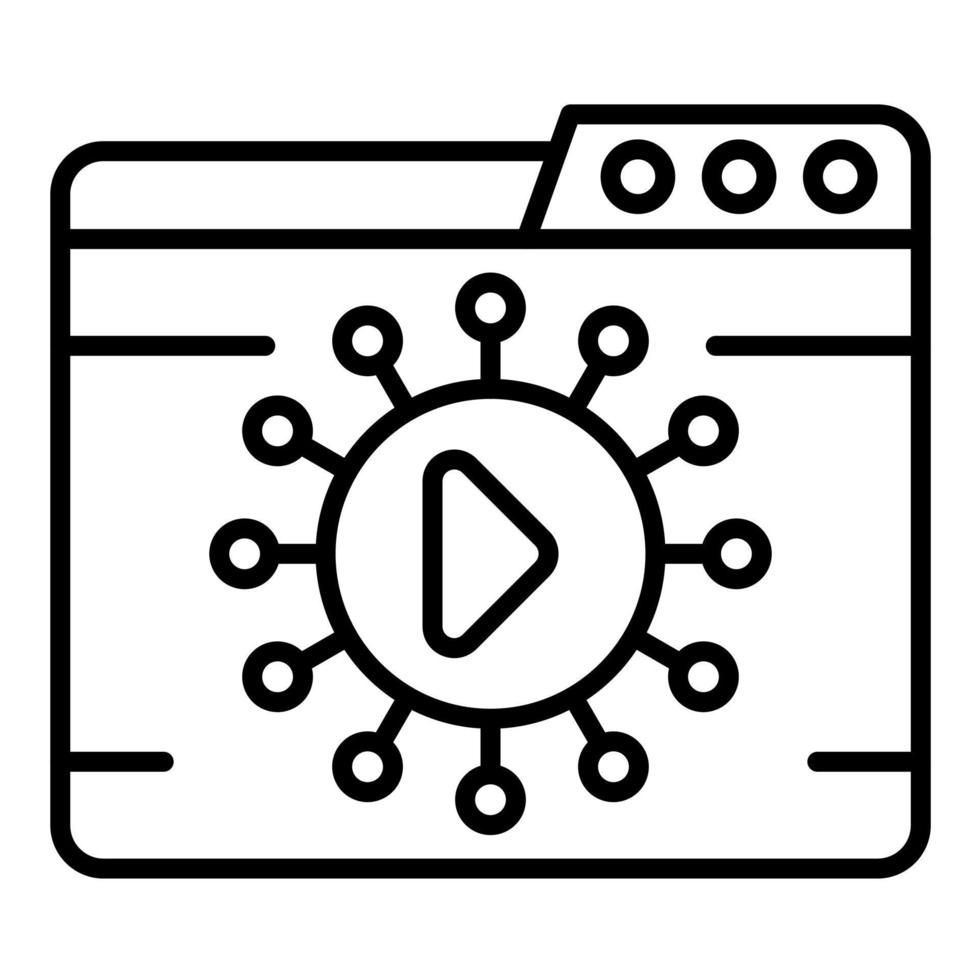 Viral Distribution Line Icon vector