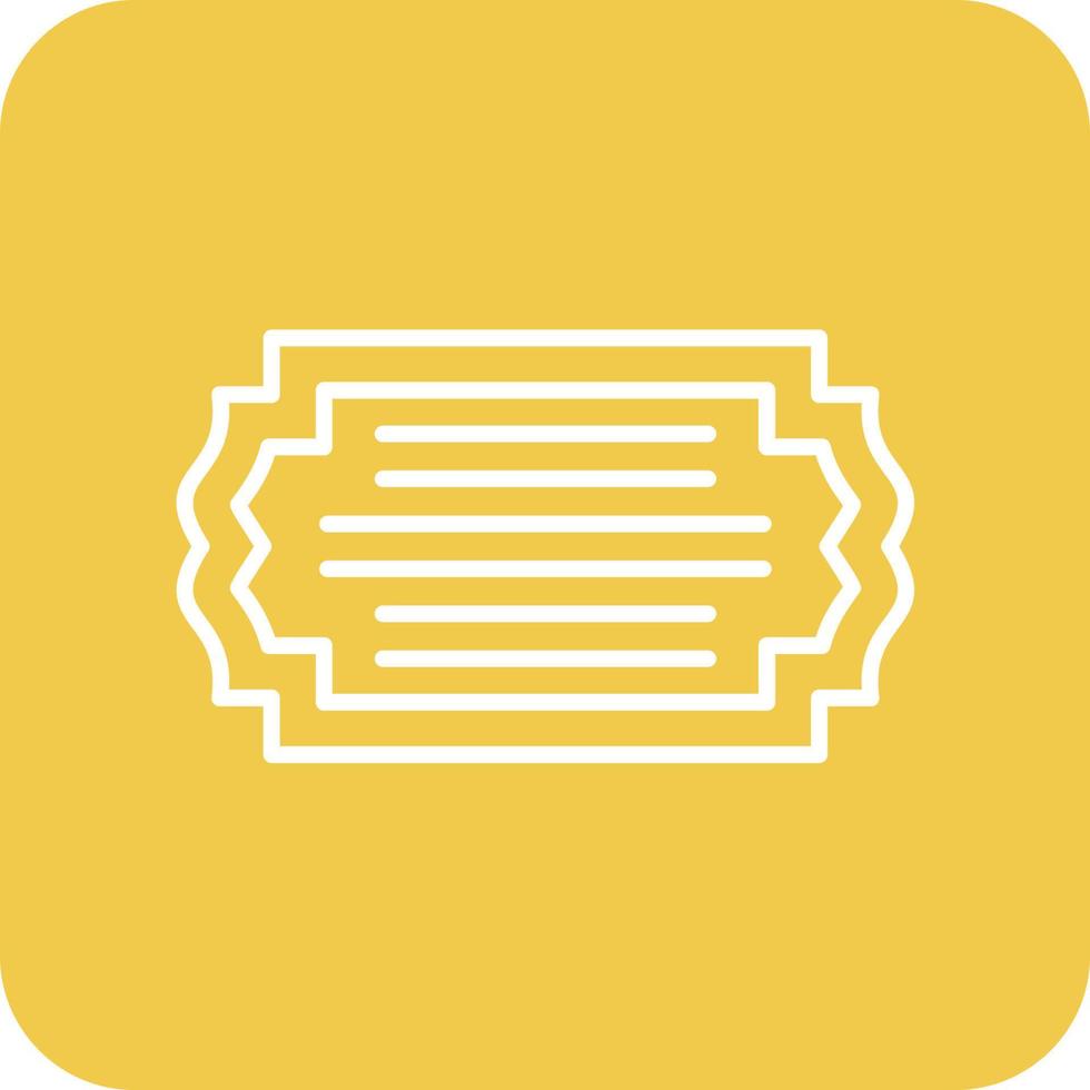 Label Line Round Corner Background Icons vector