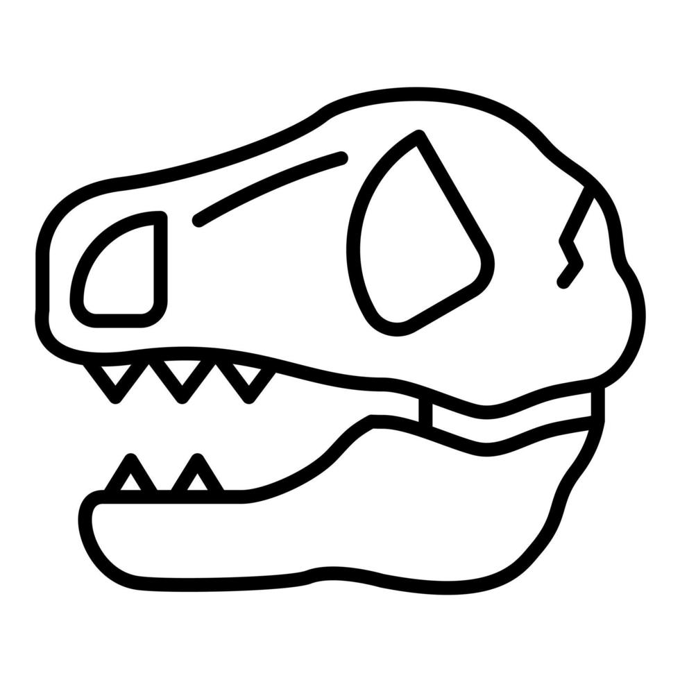 Animal Skull Line Icon vector