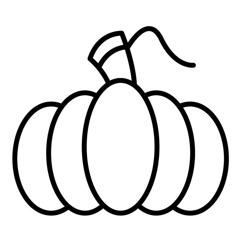 Pumpkin Line Icon vector