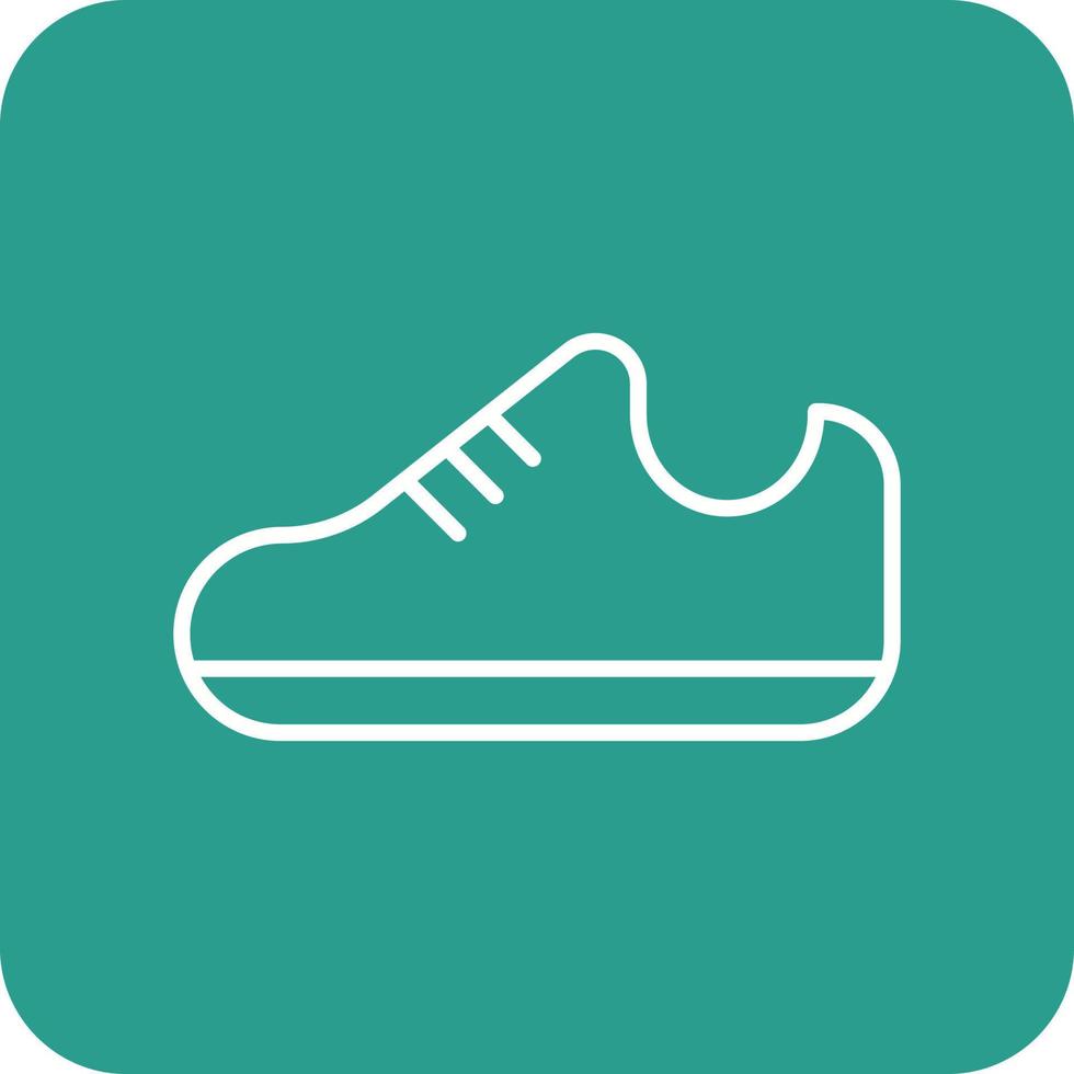 Shoes Line Round Corner Background Icons vector