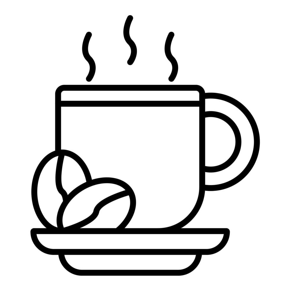 Coffee Line Icon 14809046 Vector Art at Vecteezy