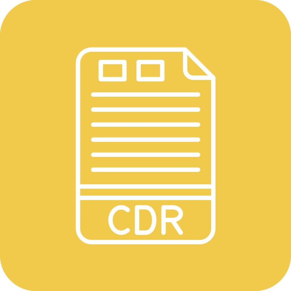 CDR Line Round Corner Background Icons vector