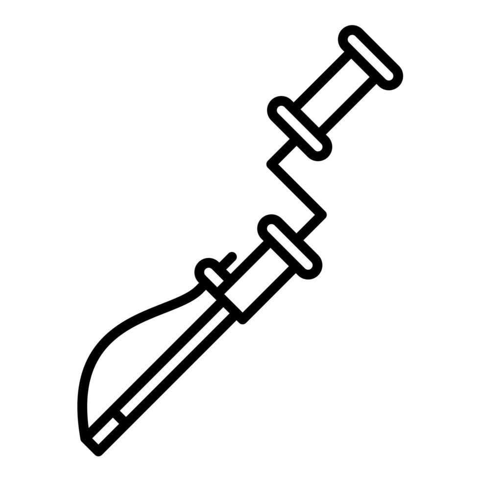 Closet Auger Line Icon vector