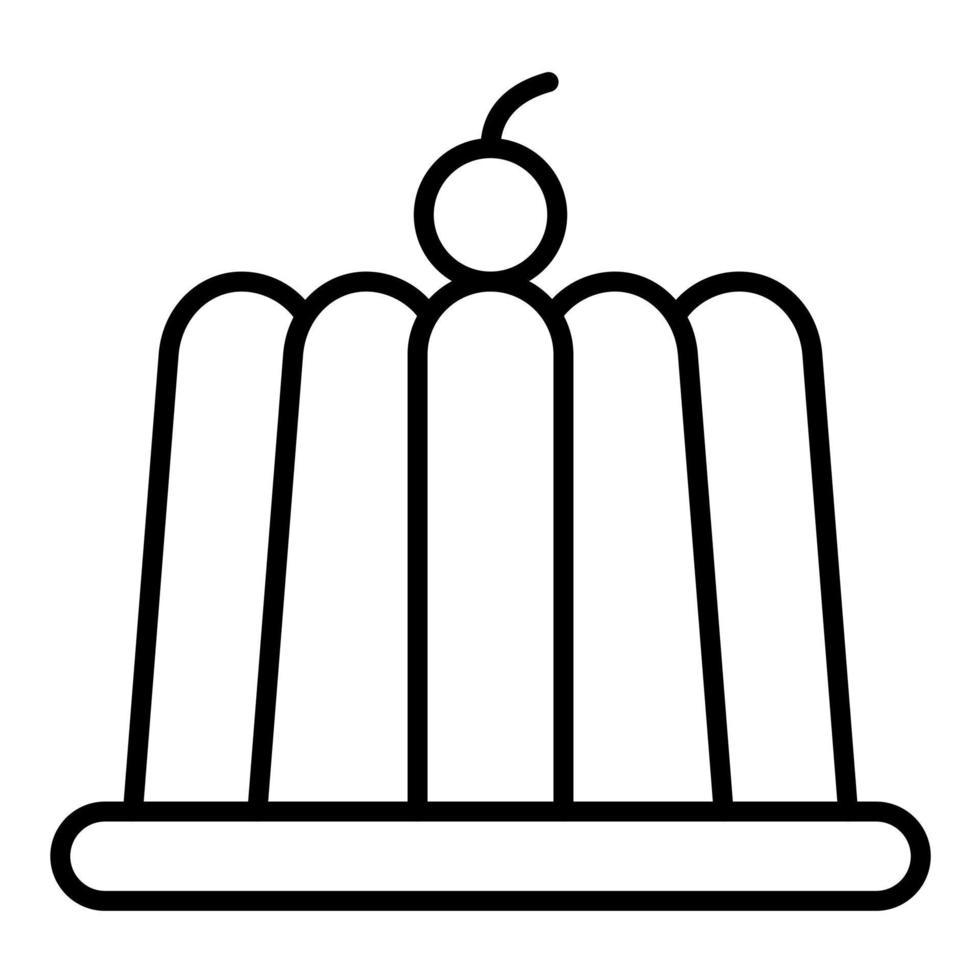 Jelly Line Icon vector