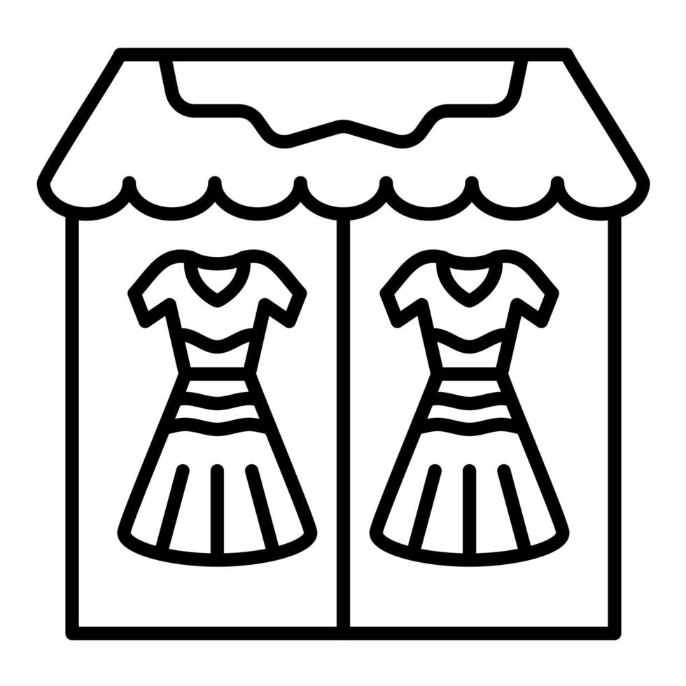 Fashion Store Line Icon vector