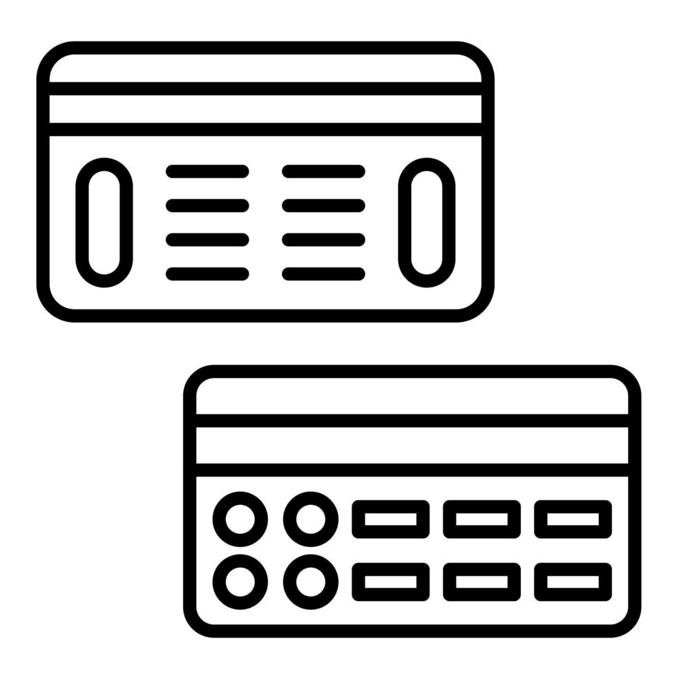 Debit Vs Credit Line Icon 14809325 Vector Art at Vecteezy