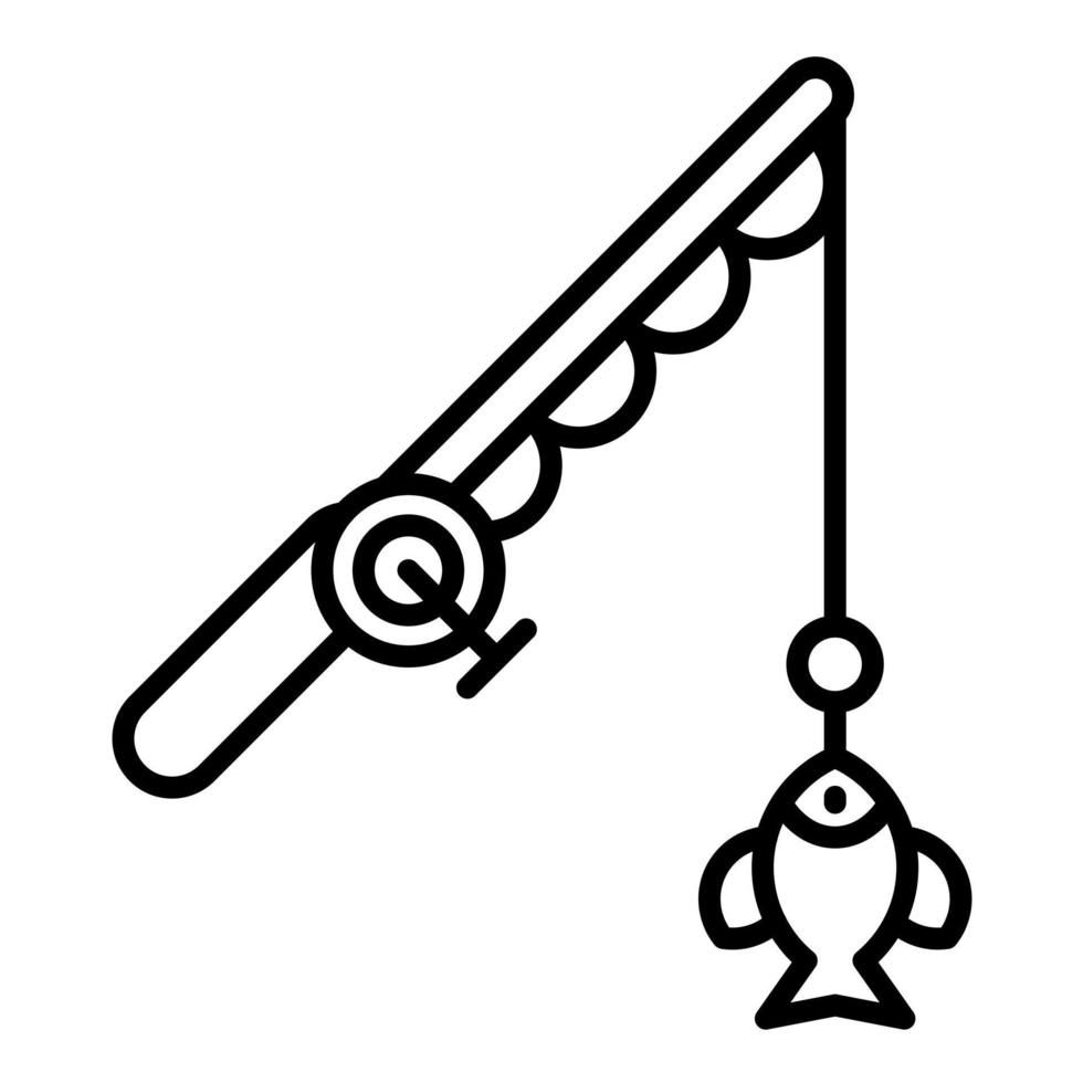 Commercial Fishing Line Icon vector