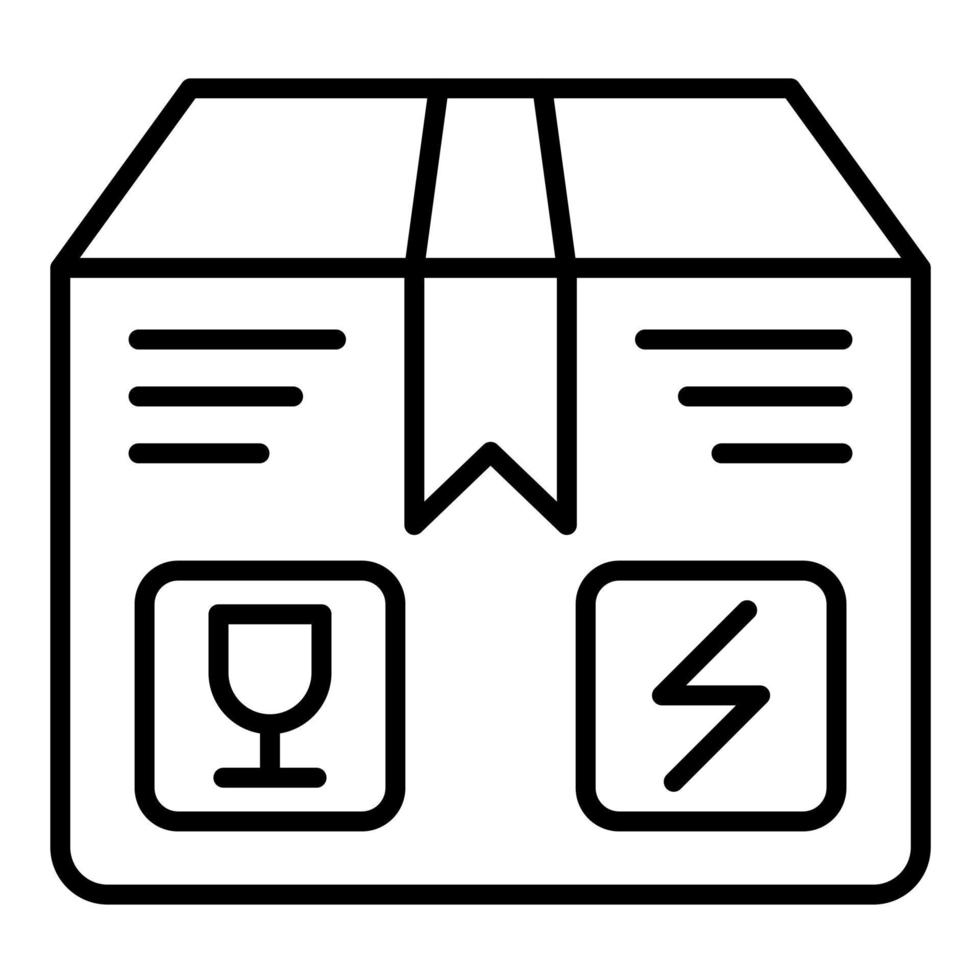 Box Line Icon vector