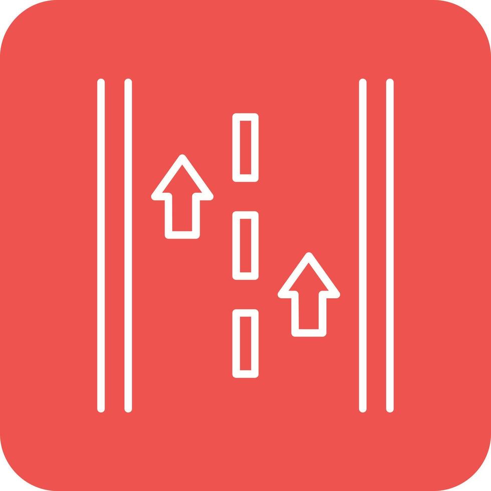 Runway Line Round Corner Background Icons vector