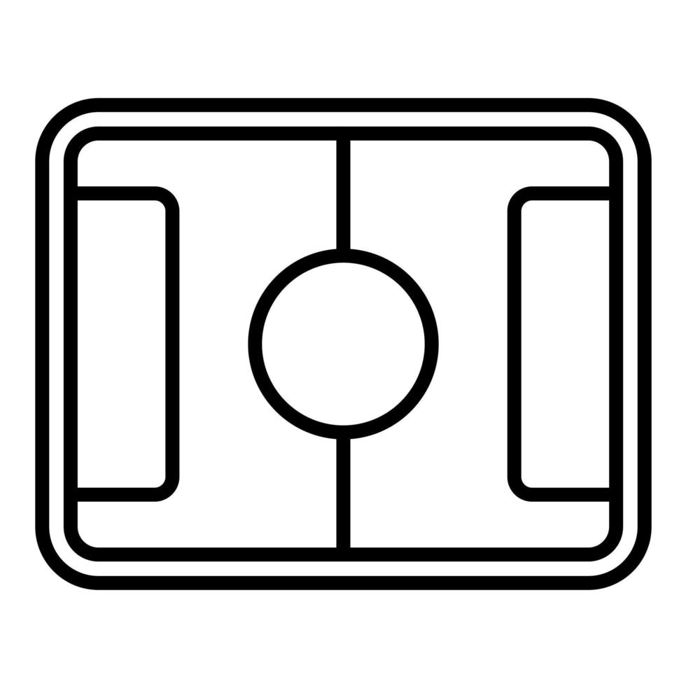 Ice Rink Line Icon vector