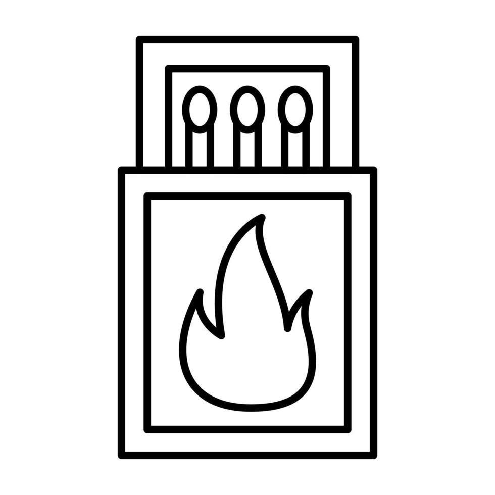 Matches Line Icon vector