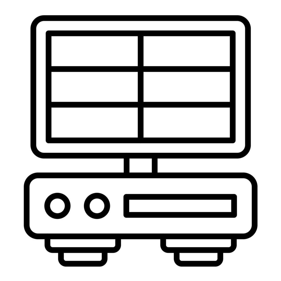 DVR Line Icon vector