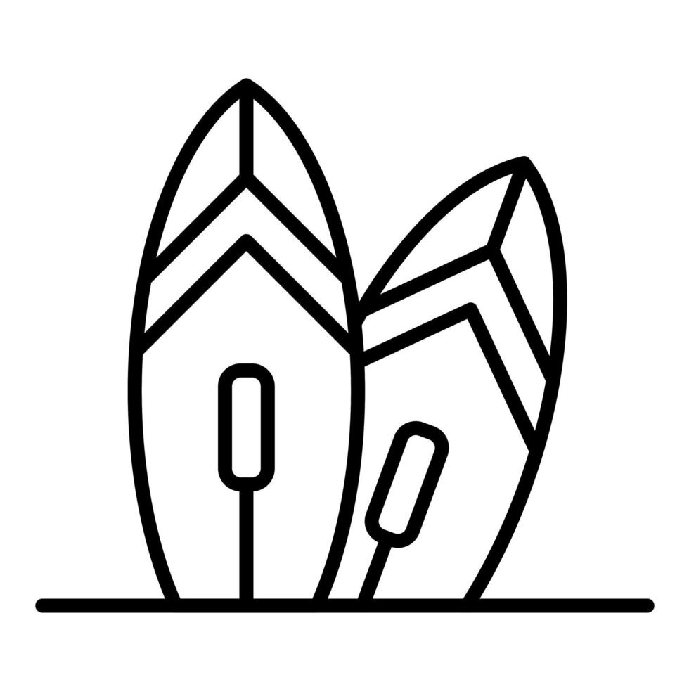 Surfing Line Icon vector