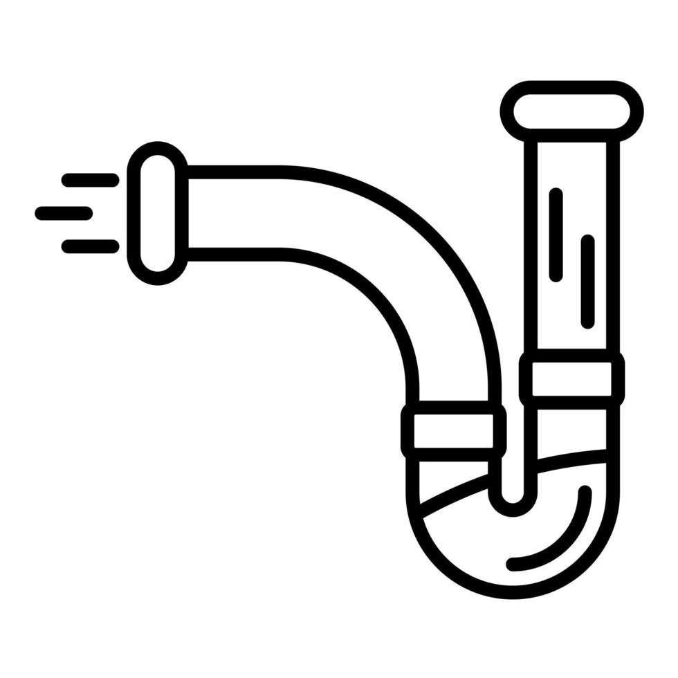 Pipe Cleaning Line Icon vector
