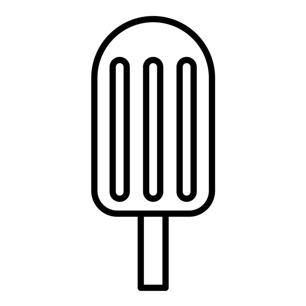 Ice Lolly Line Icon vector