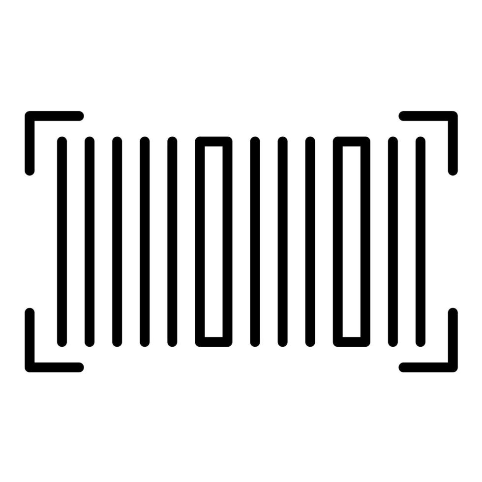 Barcode Line Icon vector