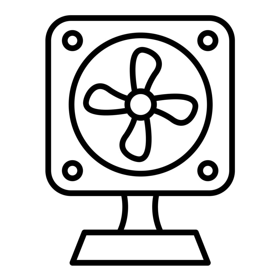 Fan Line Icon vector