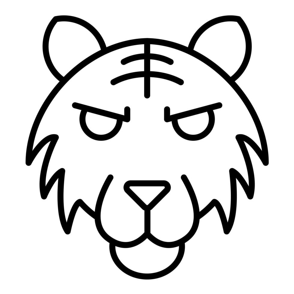 Tiger Line Icon vector