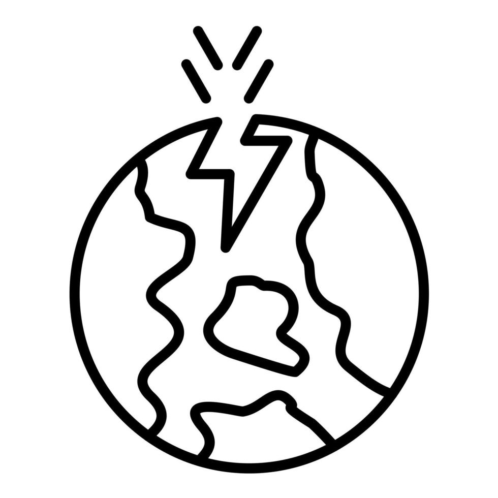 Apocalypse Line Icon vector