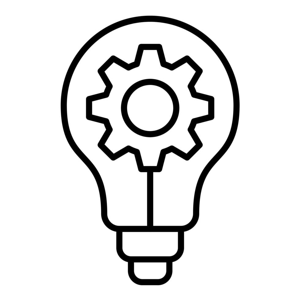 Idea Generation Line Icon vector
