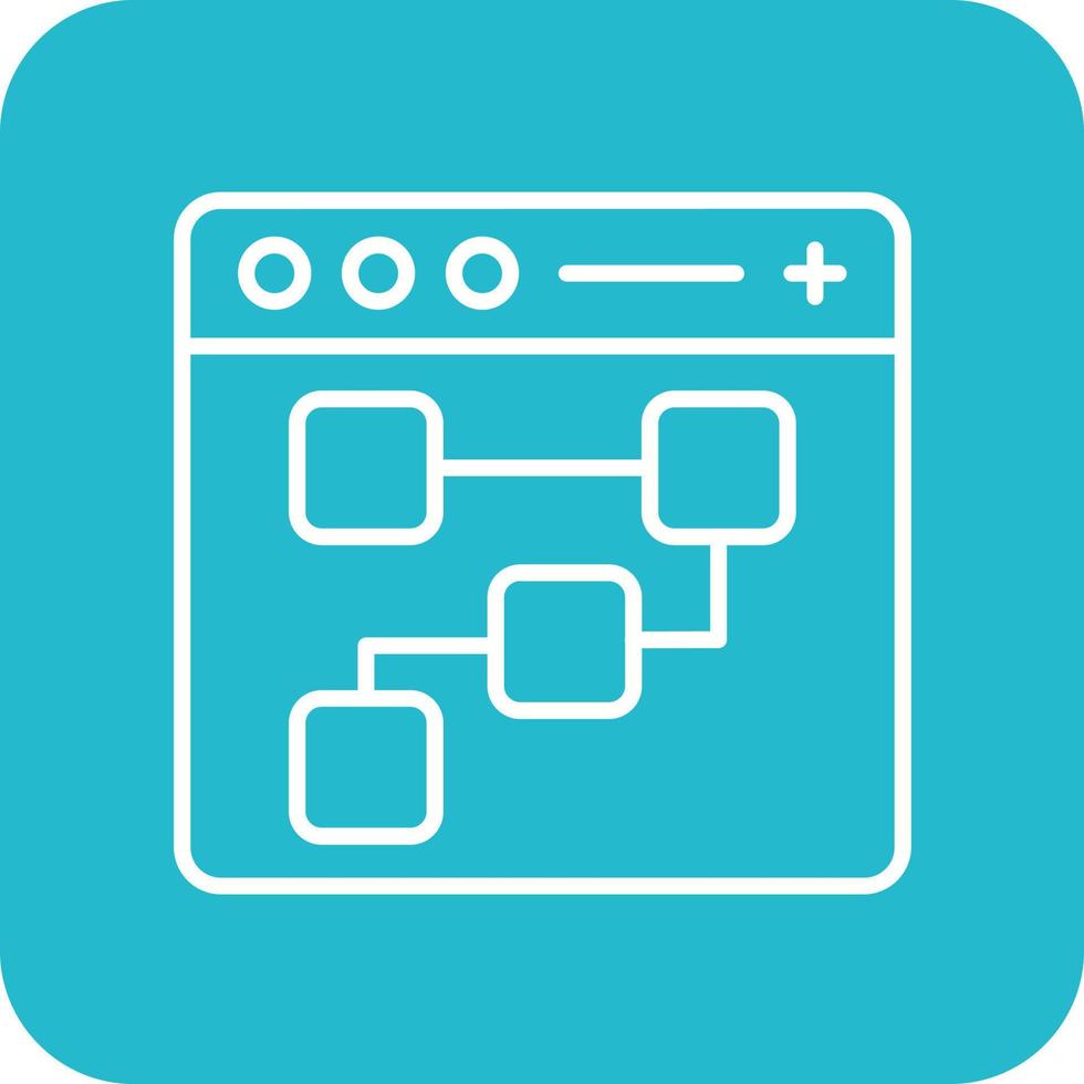 UX Design Line Round Corner Background Icons 14809988 Vector Art at