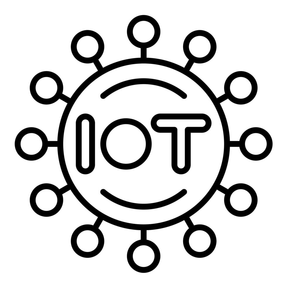 Internet of Things Line Icon vector