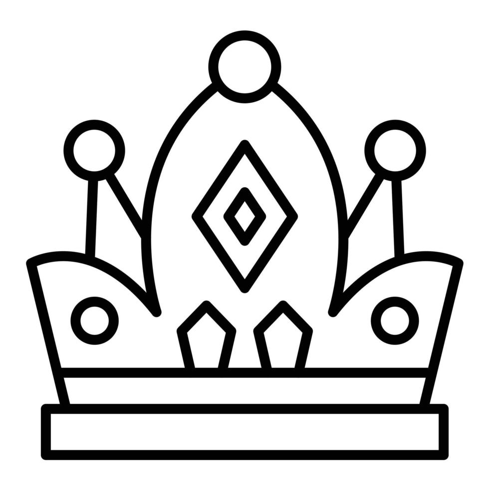 Crown Line Icon vector