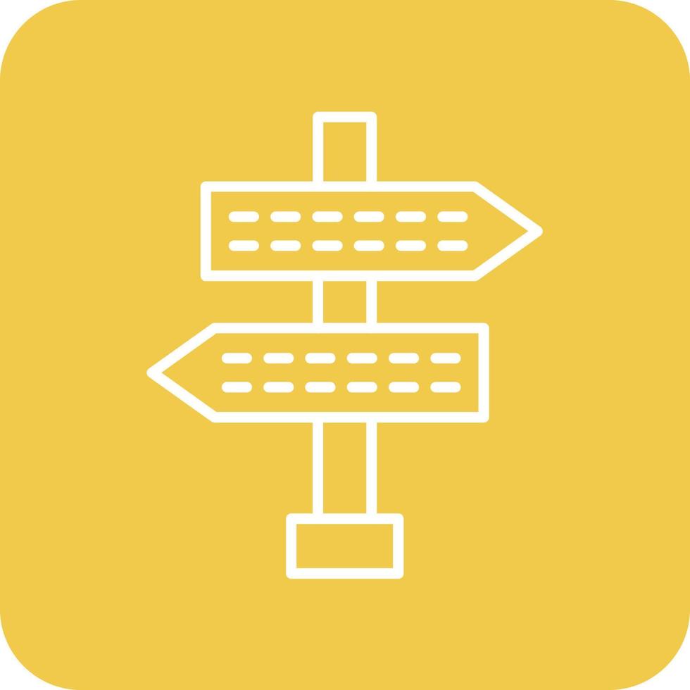 Direction Line Round Corner Background Icons vector