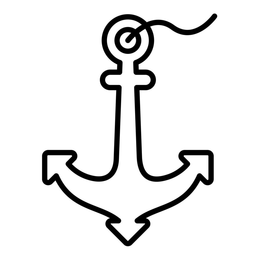 Anchor Line Icon vector