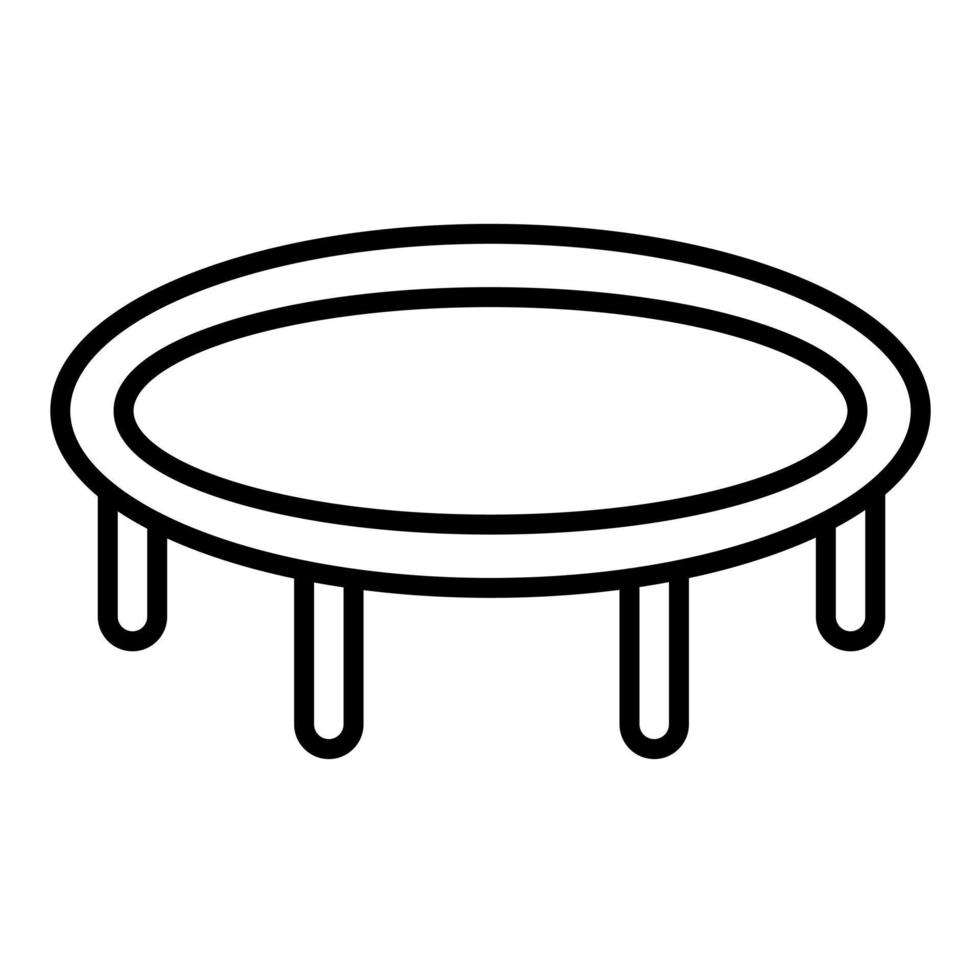 Trampoline Line Icon vector