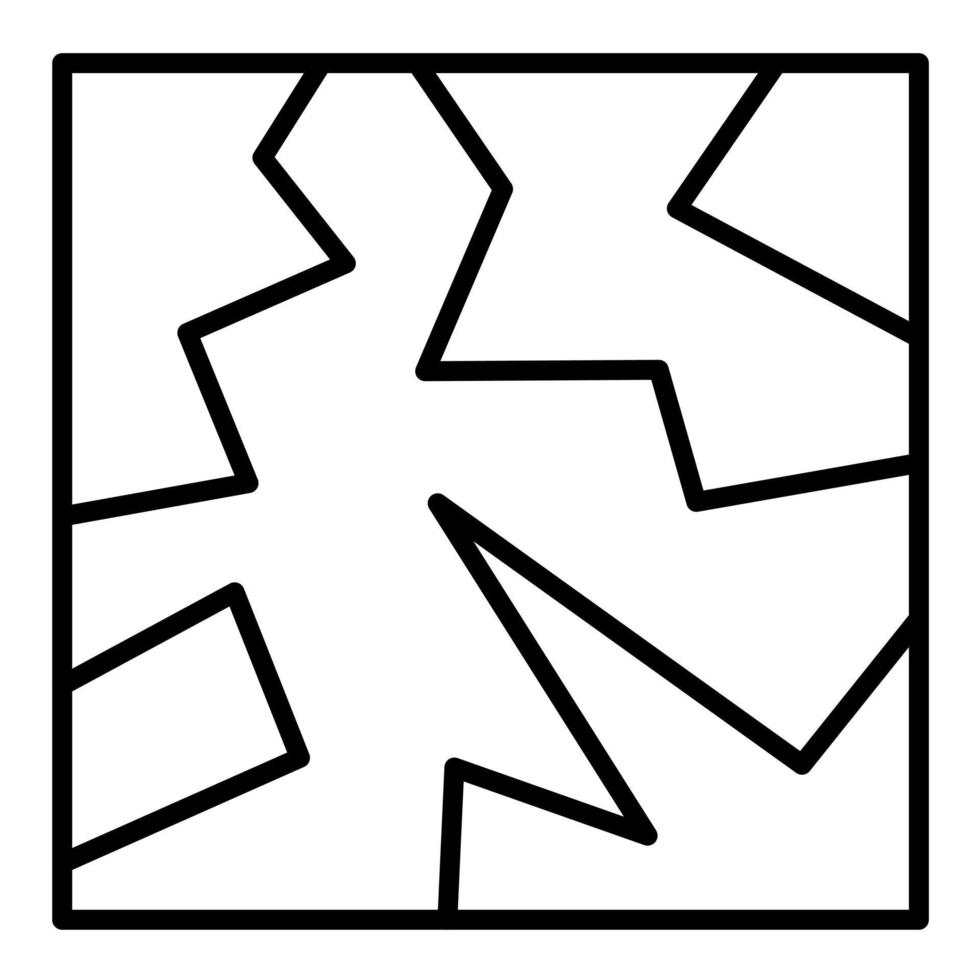 Floor Tiles Line Icon vector