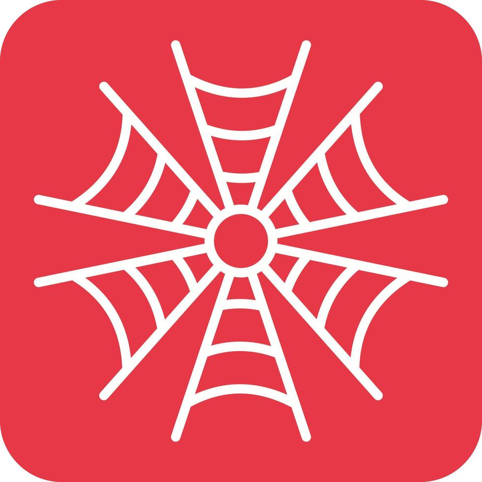 Spider Web Line Round Corner Background Icons vector