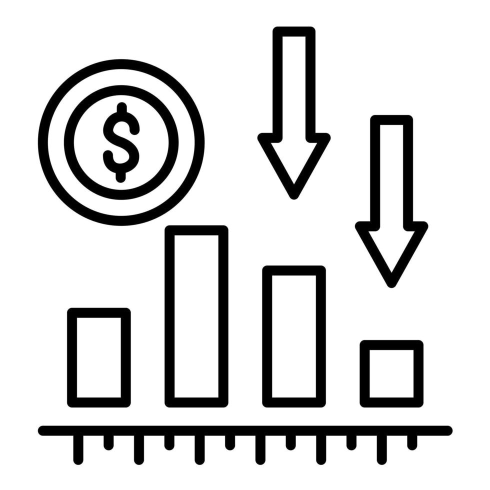 Failure Line Icon vector
