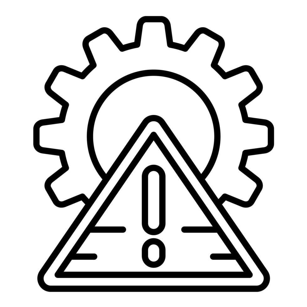 Crisis Management Line Icon vector