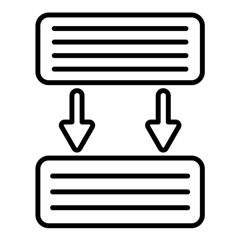 Sentence Length Line Icon vector