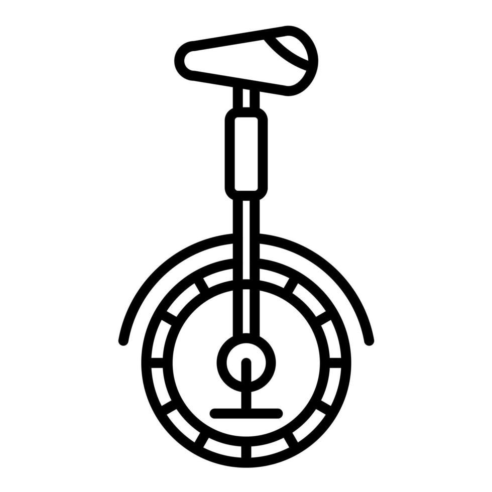 Unicycle Line Icon vector