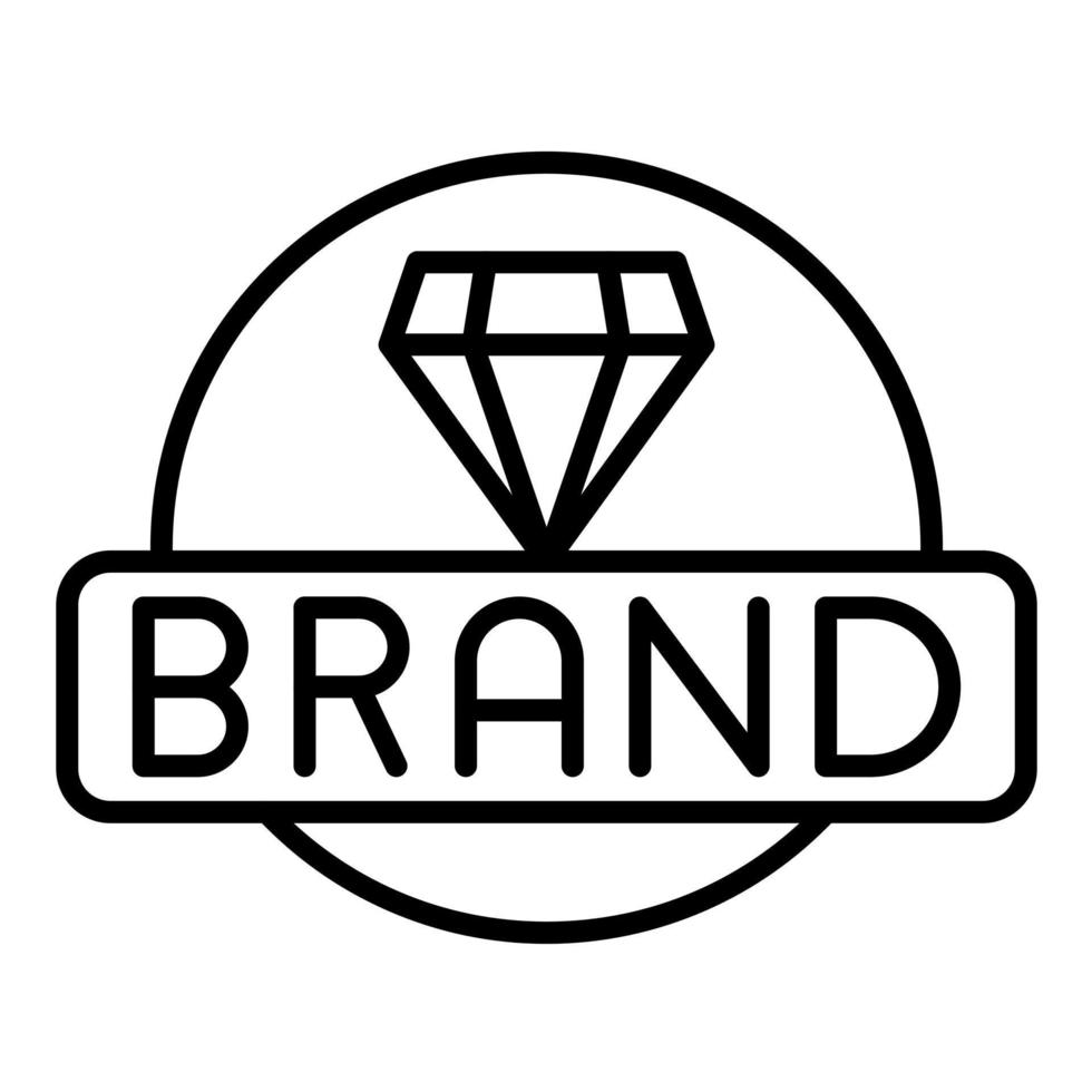 Brand Line Icon vector