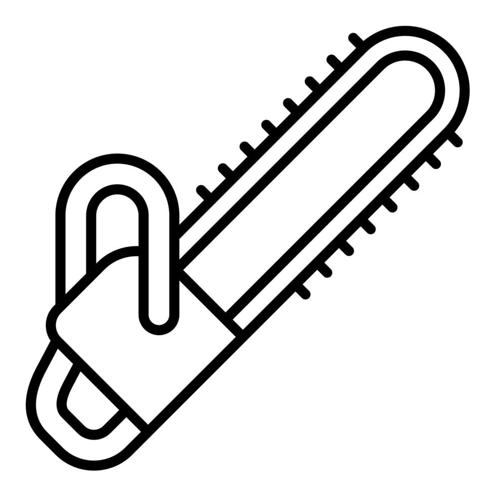 Chainsaw Line Icon vector