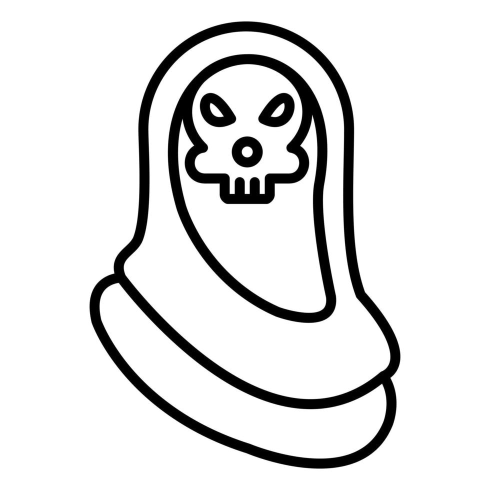 Grim Reaper Line Icon vector