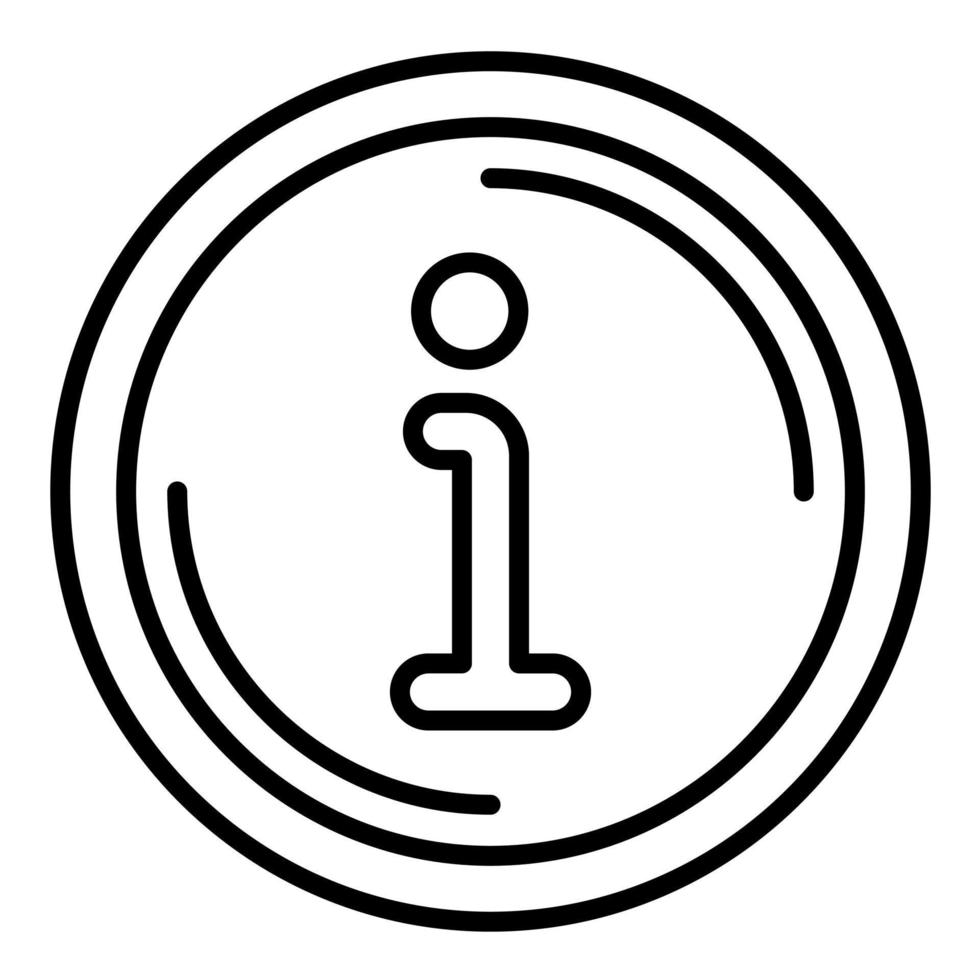 Accurate Info Line Icon vector