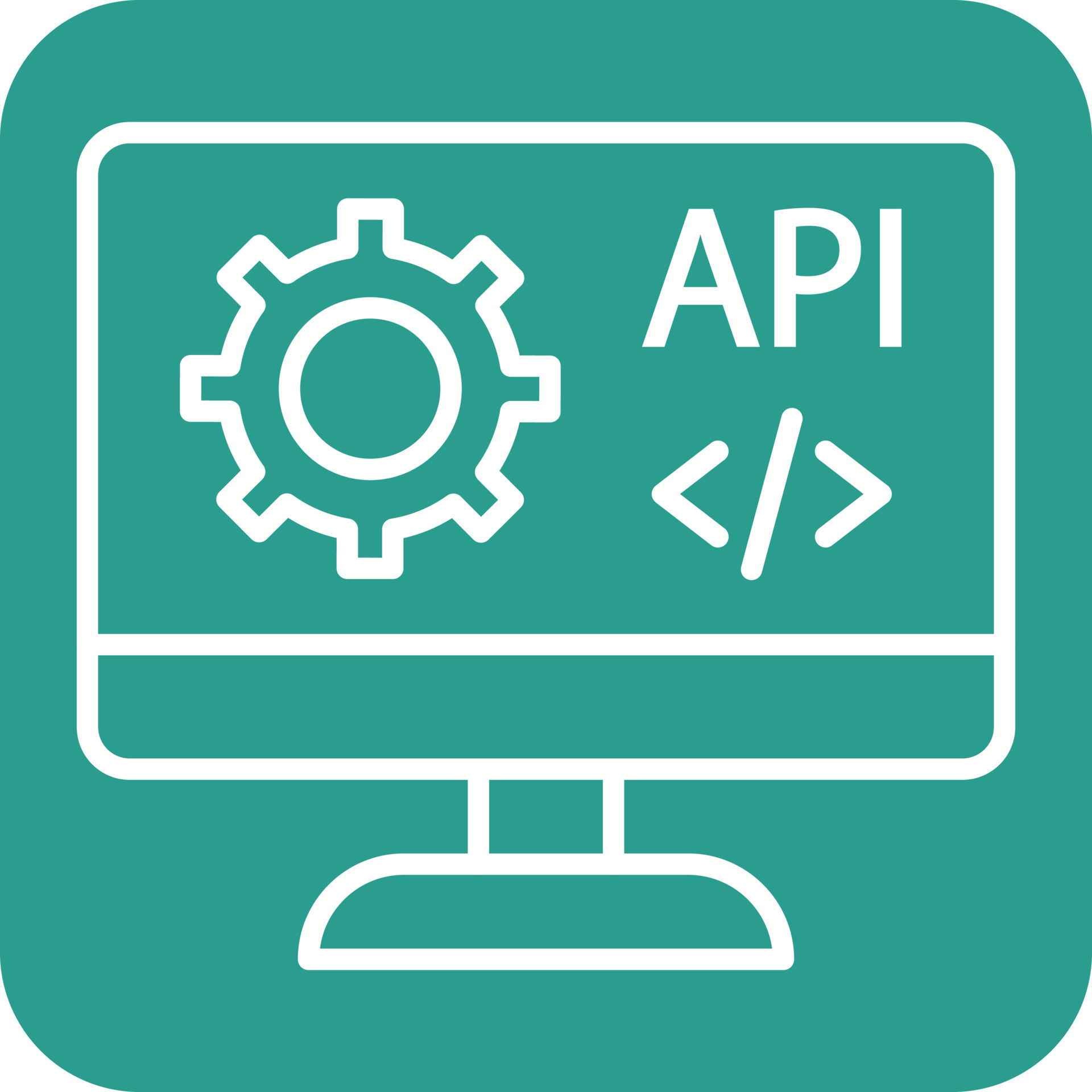 Web API Line Round Corner Background Icons 14811085 Vector Art at Vecteezy