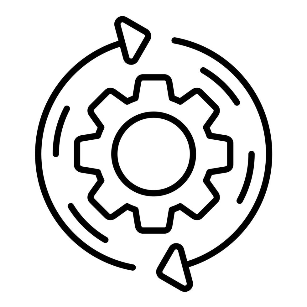 Reverse Engineering Line Icon vector